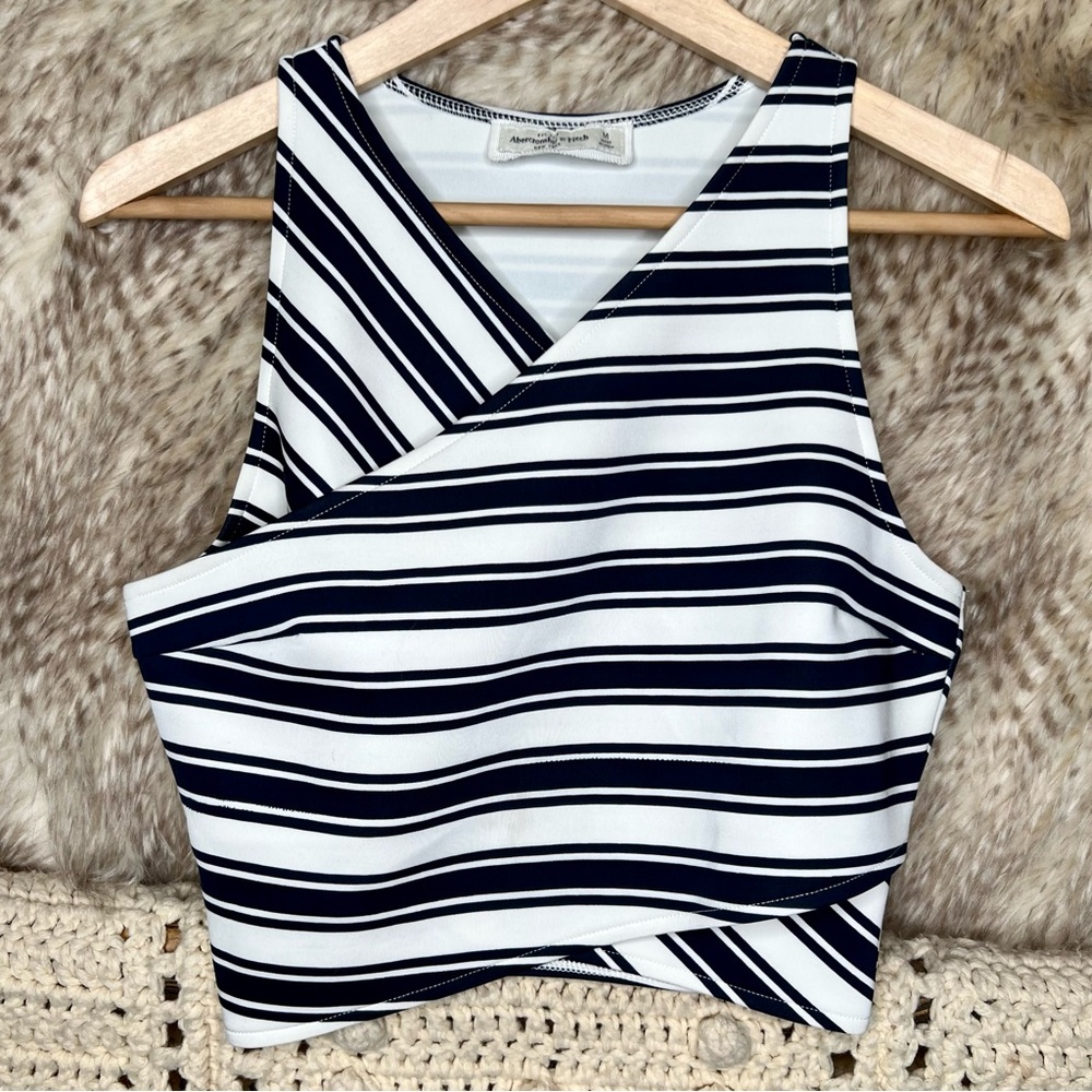 Abercrombie & Fitch Striped Crop Top